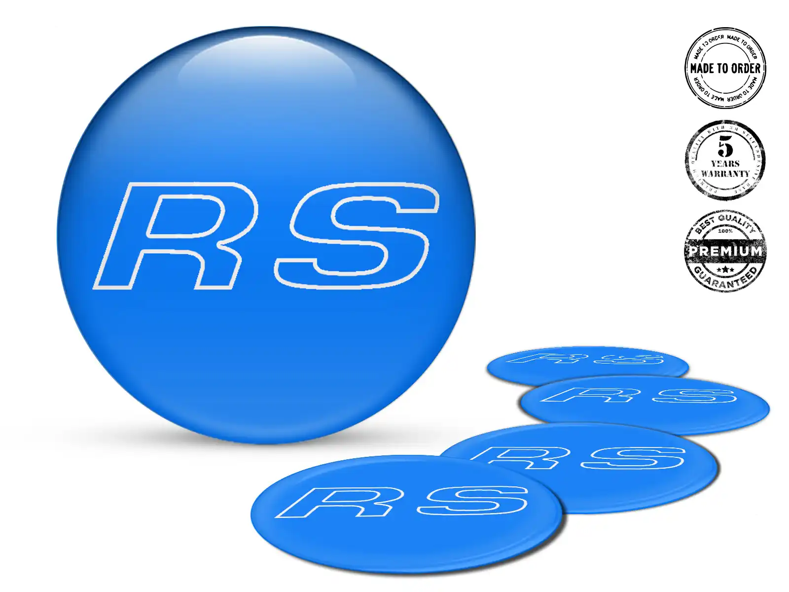 Audi Design Silicone Logo Amélioration Badges Roues